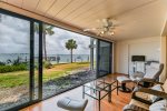 Closed In Lanai Area With Water Views 